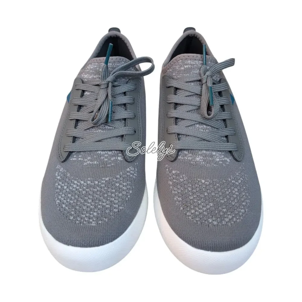 Vessi Weekend Classic Women 8 Concrete Grey White Waterproof Walking Travel Shoe